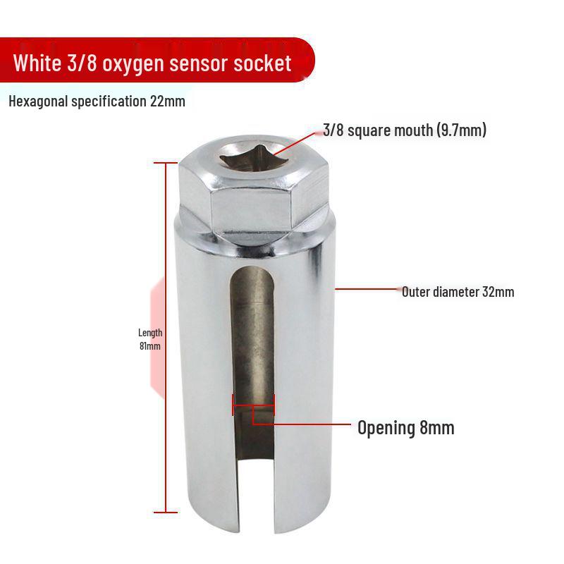 Sauerstoffsensor-Ausbauwerkzeugsatz mit großer Öffnung 22 mm für Kleinwagen