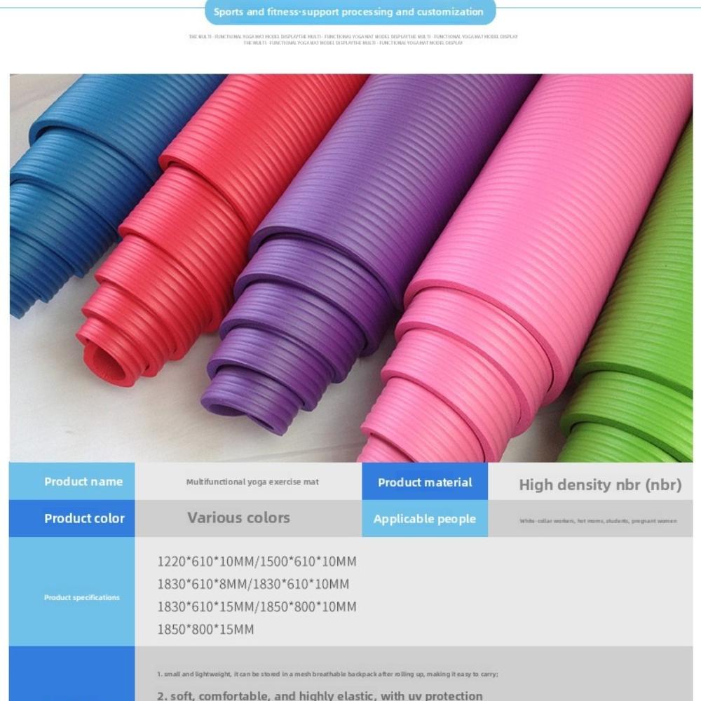 Yoga Mat Meditation Multicolor Yoga Mat with Buckle Beginner Yoga Kneeling Mat Sports Yoga Mat Fitness Yoga Mat