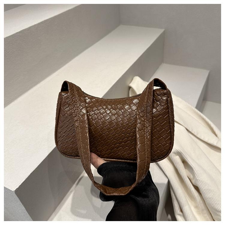 Spring and Summer New Korean Style Fashionable Shoulder Bag for Women Versatile Ins Underarm Bag Solid Color Square Bag for Women