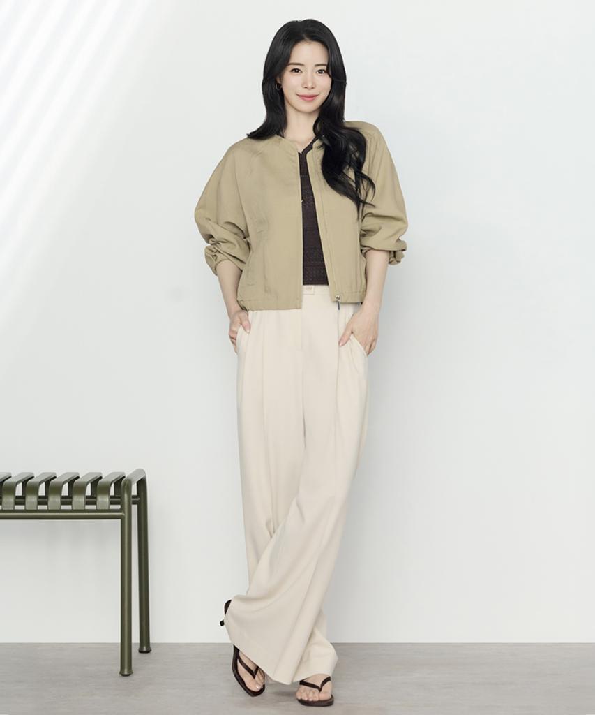 Deoesji 26Ss Summer Wrinkle-Free Wide Pants Ivory