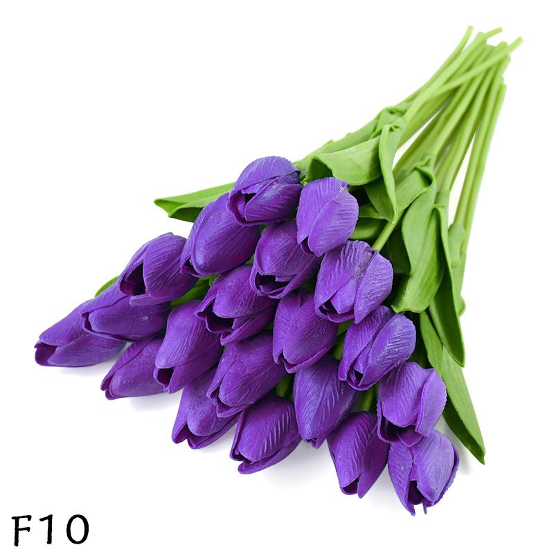 5/10pcs PU Tulip Simulation Flower Artificial Flowers Fake Tulips Real Touch Flower Arrangement Bouquet for Home Wedding Decor