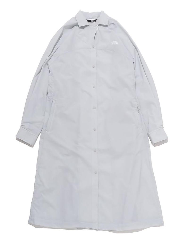 North Swallow Tail Dress Water Static M [The Face] Women's Shirt, Repellent, Windproof, Packable, Care, Tingray,