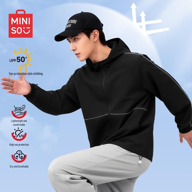 MINISO Men's Lightweight Hooded Sun Protection Jacket