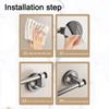 No Punching Strong Suction Cup Towel Rack Non Perforated Towel Pole Bathroom Storage Rack