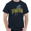 Funny Sarcastic Italian Stallion Horse Movie Mens Casual Crewneck T Shirts Tees