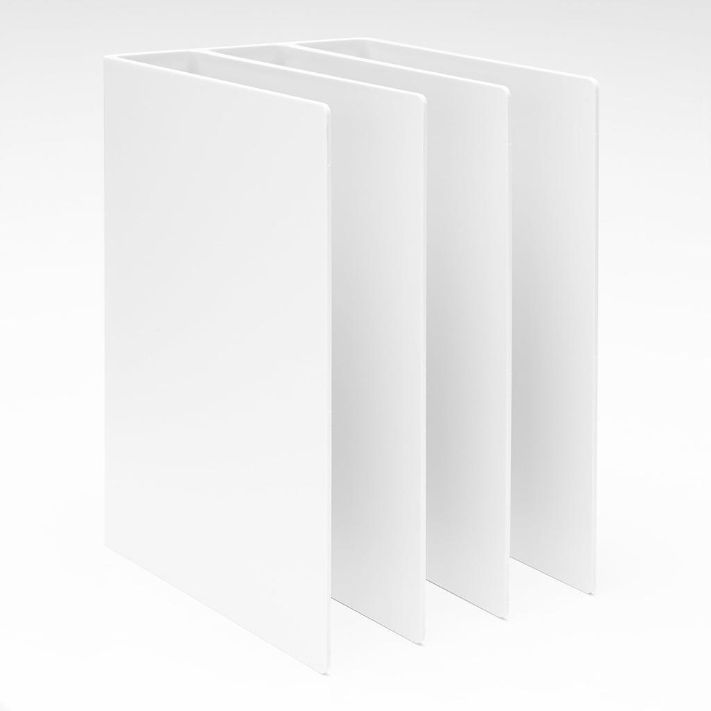 MUJI Styrofoam Divider White 210 x 135 x 3 NDA27A9S Stand, Gray, Small, Approx. 160mm, Compartments,