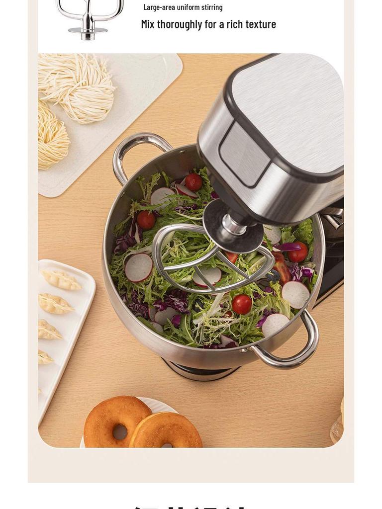 10L Multifunctional Chef Machine: Dough Mixer, Stand Mixer & Egg Beater for Home & Commercial Use