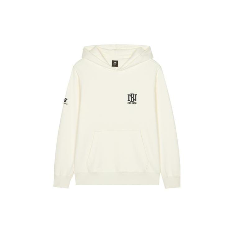 New Balance Logo Print Hoodie Asia Sizing White Men s AMT23336-CIC M