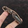 Que Sera Pendant Rainbow Moonstone Pendant Copper Wire Wrapped Pendant Handmade Gemstone Pendant Copper Jewelry For Gift Wire Wrap Jewelry