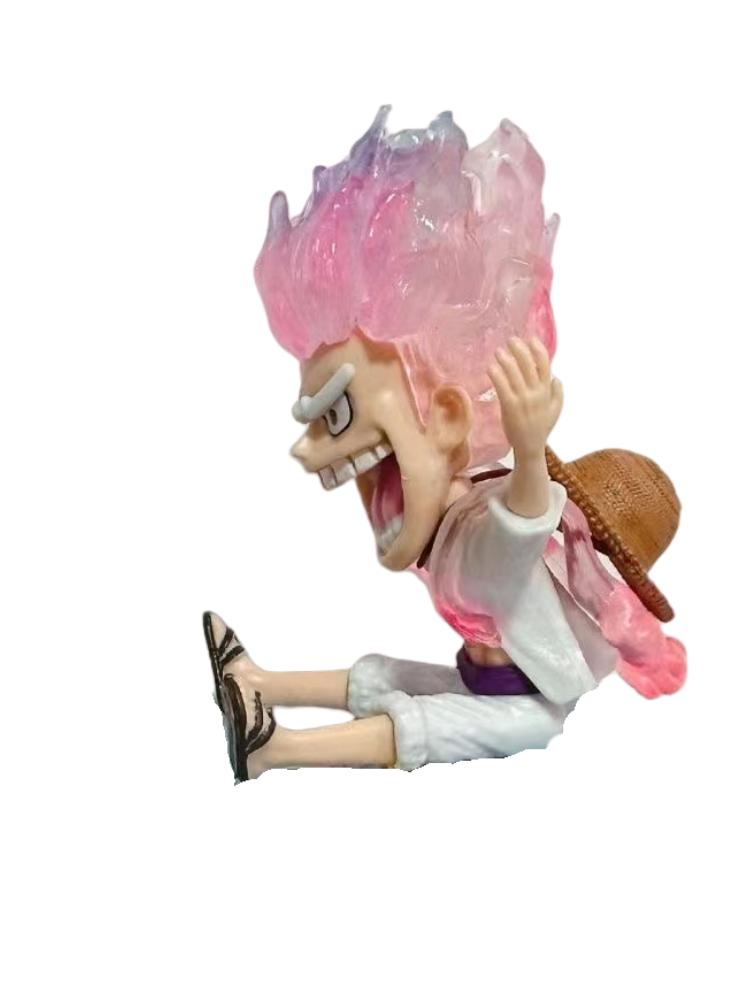 One Piece Q Version Gear Fifth 5 Sun God Nika Luffy ПВХ Аниме Рисунок Модель Улыбающаяся — фото 4