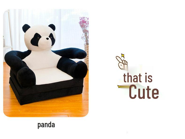 Cartoon Children's Multi-Layer Folding Plush Sofa Bed 