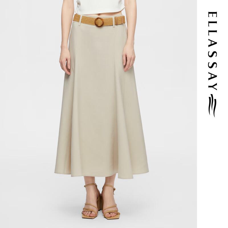 ELLASSAY 2025 Early Spring Micro Fishtail Mid-length Skirt M