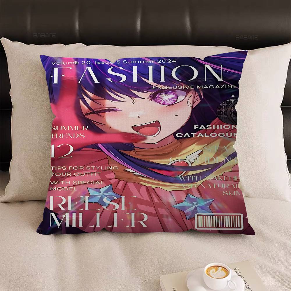 Oshi-No-Ko Anime Cushion Cover Decorative Pillow Sofa Home Decor Case Pillow Cases