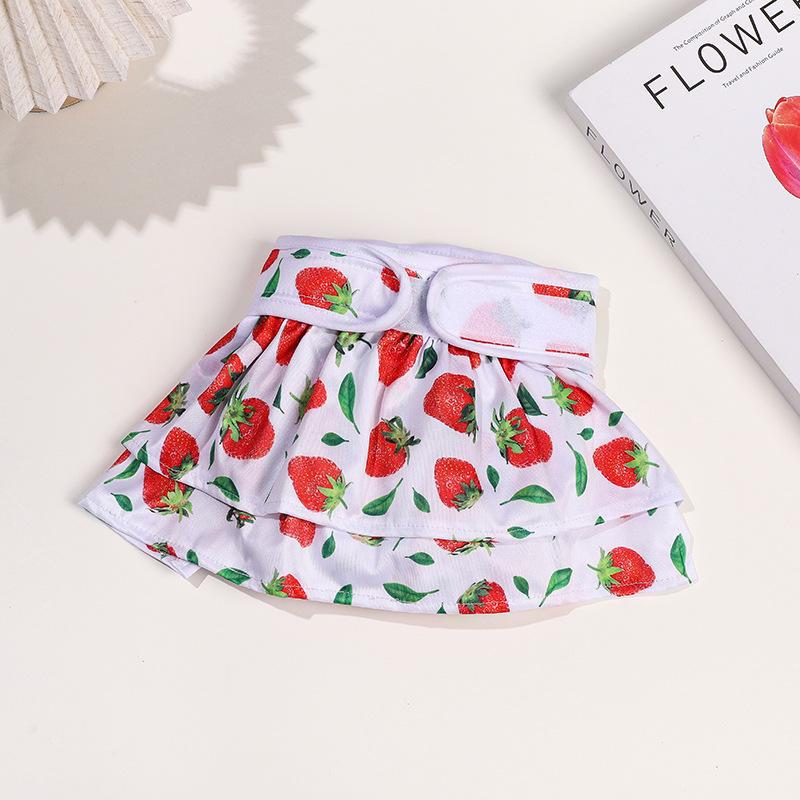 Washable Summer Floral Dog Diapers - Small Bichon Menstrual Safety Pants