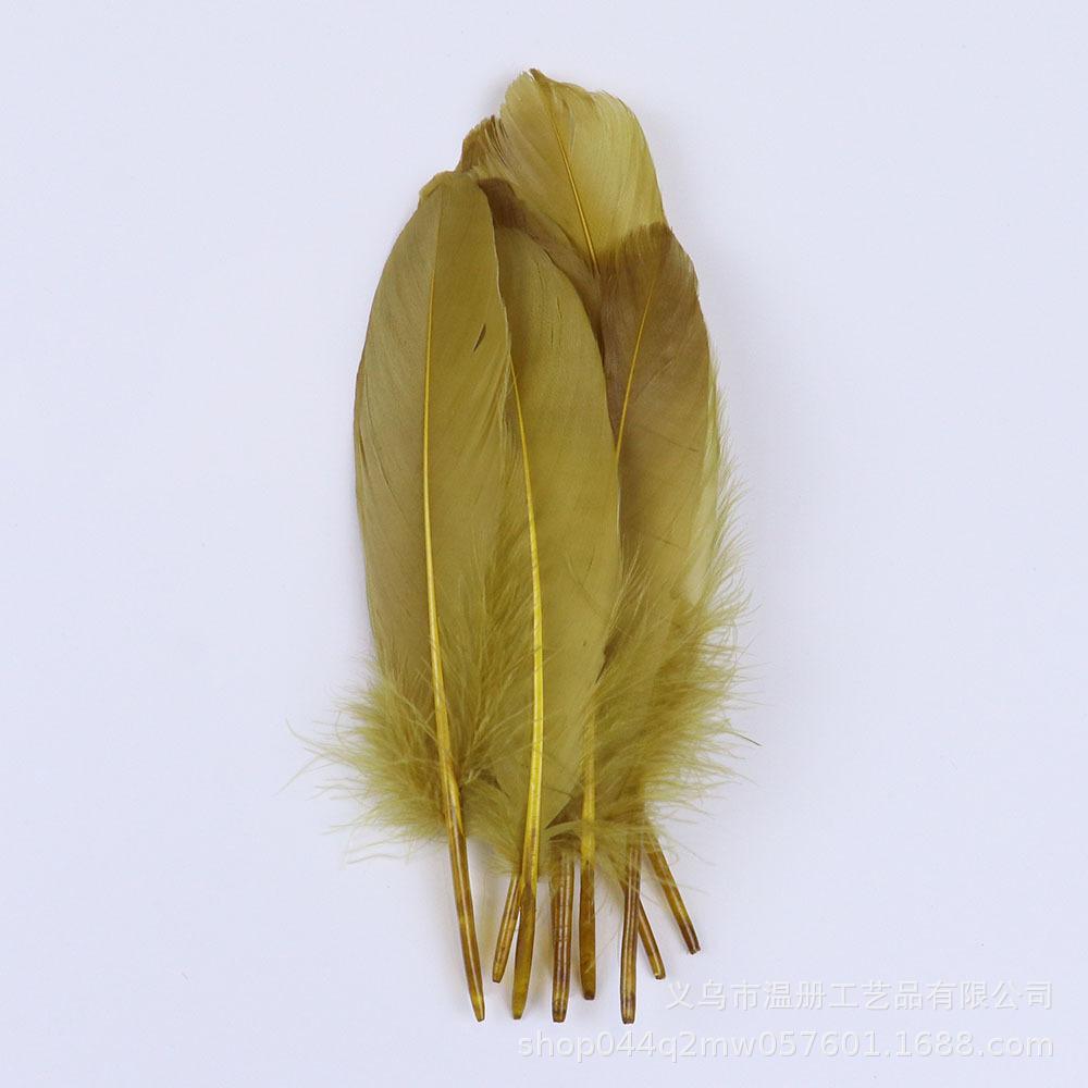 High-Quality Colored Goose Feathers Large Floating Feathers Children'S Handmade Clothing Materials Macaron Feather Accessories