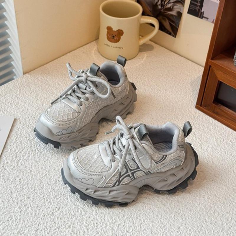 Children's Breathable Sports Shoes Girls' Mesh Casual Shoes Students' Lightweight Running Shoes