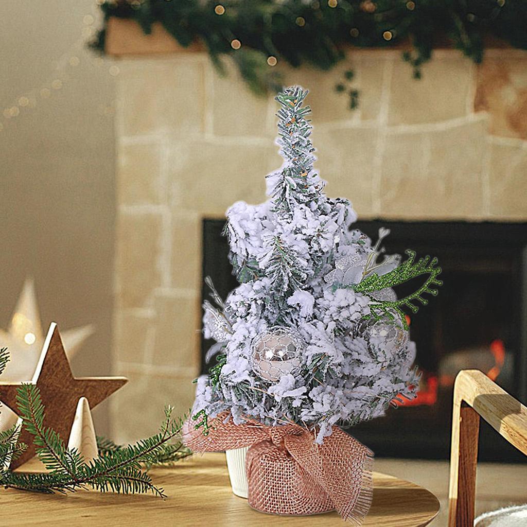 Desk Christmas Tree Seasonal Decor Artificial Christmas Tree Table Ornament For Home Desktop Shelf Dining Table Mantel