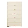 Cream Multi-Layer Off-White Shoe Cabinet - Space-Saving Hallway Storage Rack