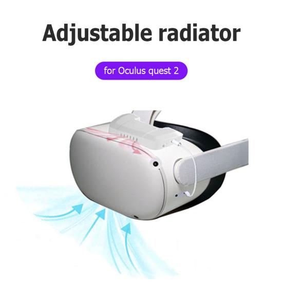 1 Set VR Cooling Fan 3 Speed Adjustable Plug And Play Low Noise with LED Heat Dissipation VR Headset