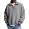 Pull Pull Over Casual Épais Tricoté Chaud à Demi-Fermeture pour Homme