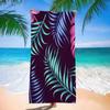 Tropical Plant Pattern Print Cartoon Beach Towel Cute Kawaii Room Decor Bath Girls Children Hand Towels For Bathroom Shower