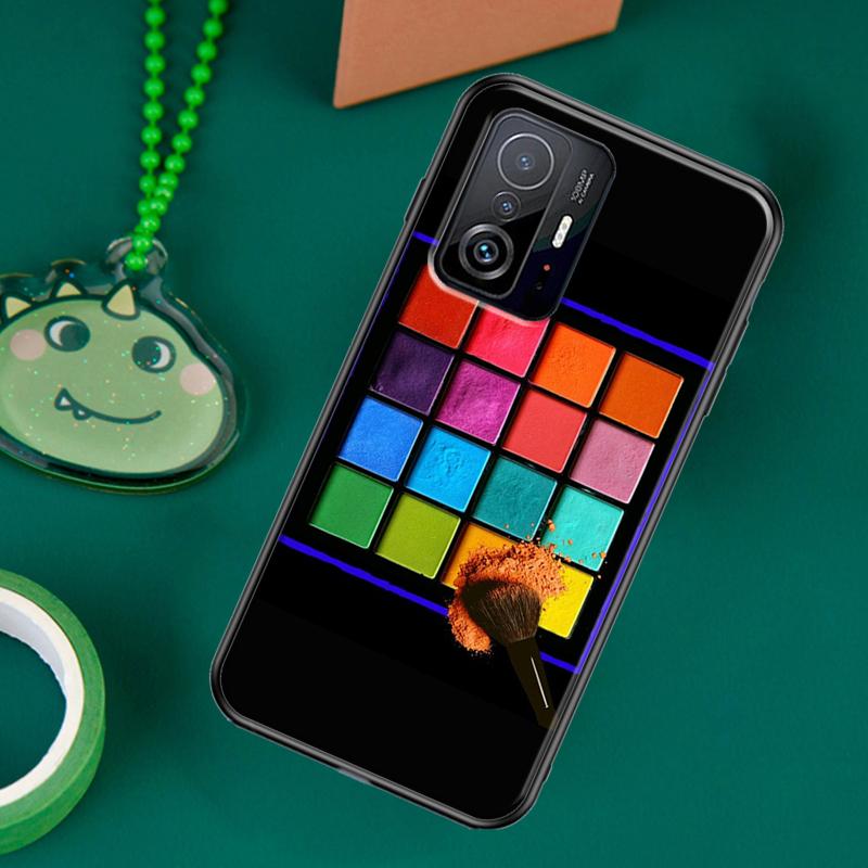 Makeup Eyeshadow Palette Case For POCO F5 X5 X3 Pro X4 F4 GT F3 M5s C40 Cover For Xiaomi 13 12 Lite 11T 12T Pro 12X
