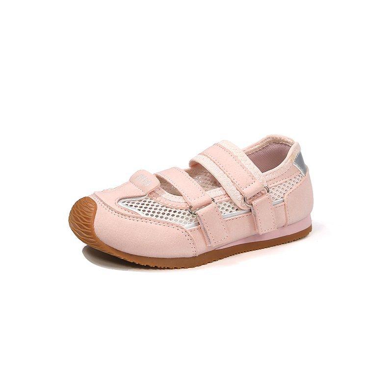 

Девочки сетчатые туфли 2025 весна и лето корейская версия Мэри Джейн с неглубоким вырезом одинарные туфли детские одинарные сетчатые спортивные туфли мальчики туфли Форреста Гампа 37 розовый