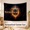 Custom Name Text Tapestry,Transformers Boho Wall Hanging, Decorative Backdrop Tapestry For Room