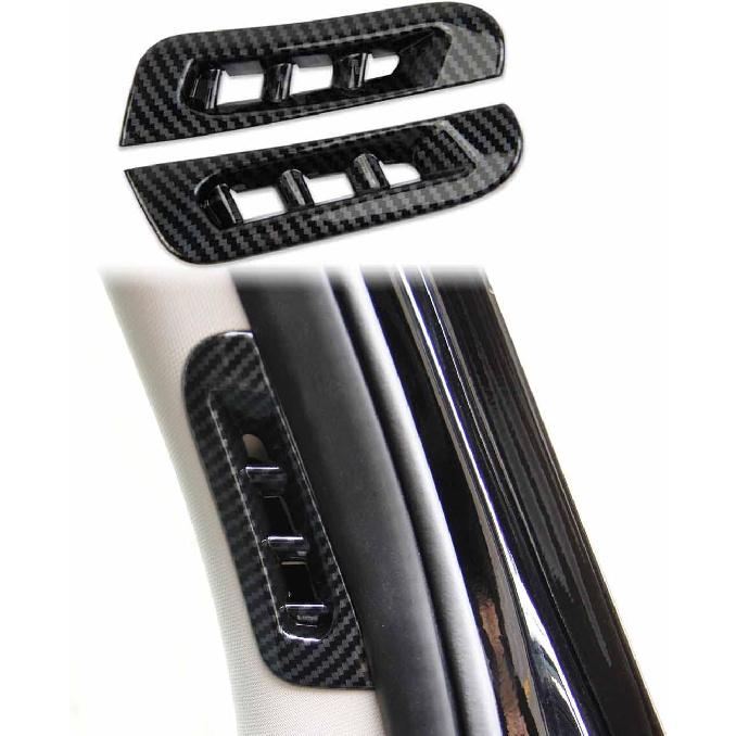 crosselec Carbon Fiber one-Pillar air Outlet Exhaust Vent Trim for Dodge Durango 2011-2022