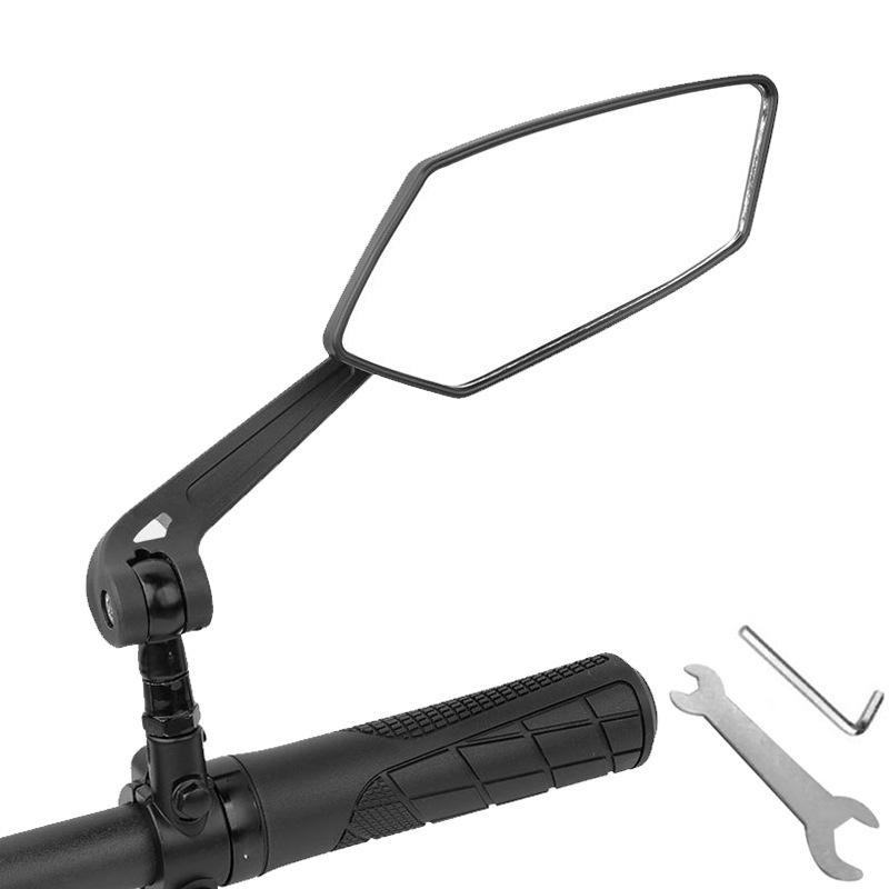 360° Rotatable Bicycle Rearview Mirror Adjustable Handlebar Reflector for Bike Scooter Motorcycle Cycling