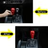 ABS Sports Red Gear Shift Head Cover trim For Toyota Tacoma 2016-