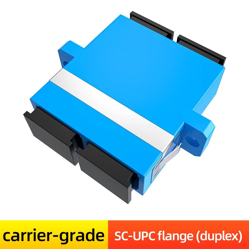 10pcs SC to SC Fiber Optic Adapter UPC/APC Simplex Duplex Flange Coupler Square Female Connector for Single Mode OS2 Patch Cord