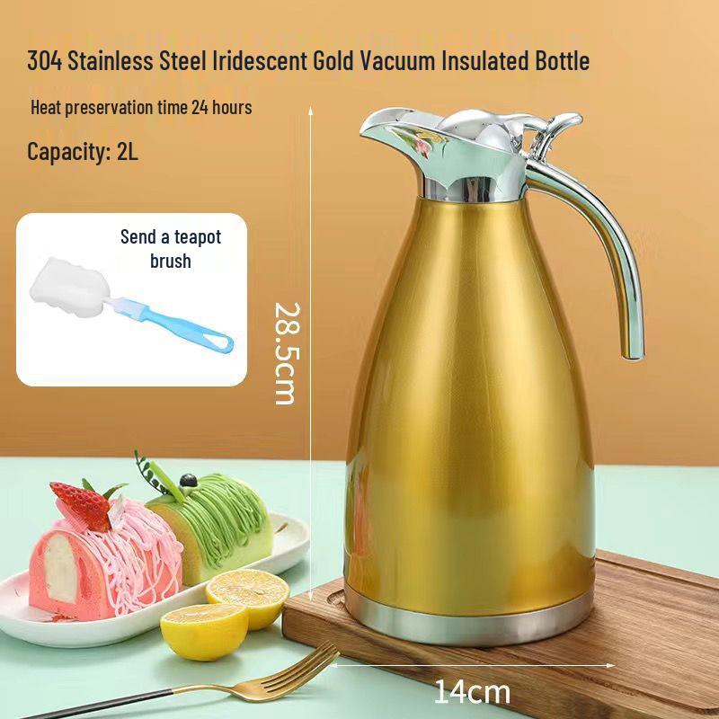 304 Stainless Steel Vacuum Insulated Water Bottle & Thermos - Large Capacity Kettle