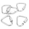 5pcs   Locking Carabiner Stainless Steel Portable Easy to Carry Carabiner for Camping Hiking