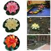 10cm/17cm Lotus Artificial Plantă Falsă Decor Iaz Nufăr Artificial Spumă Plutitoare Lotus Acasă Grădină Acvariu Floare Falsă