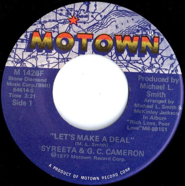 

7inch Record SYREETA & G.C. CAMERON - Let s Make A Deal M1426F Motown 1977 US Soul/Funk Used