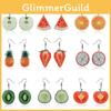 Fruit Fresh Acrylic Earrings Decorations For Women Trendy Jewelry Accessory