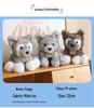 Adorable Fluffy Husky Plush Toy Doll