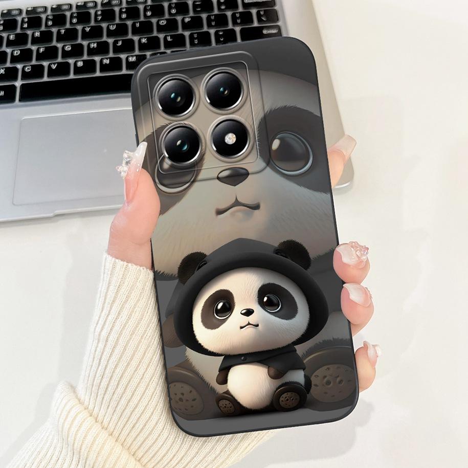 For Xiaomi 14T Pro Case For Xiaomi 14T Phone Case Cute Panda Rabbit Luxury TPU Protective Skin Cover For Xiaomi Mi 14T Pro Coque