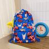 Schoolbag1011 trendy printed student backpack, quirky lip large capacity backpack, boys' and girls' middle school commuter backpack
