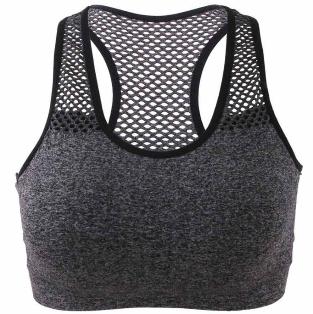 Sports Bra High Stretch Breathable Fitness Women Padded For Running Yoga Gym Women Sport Vest