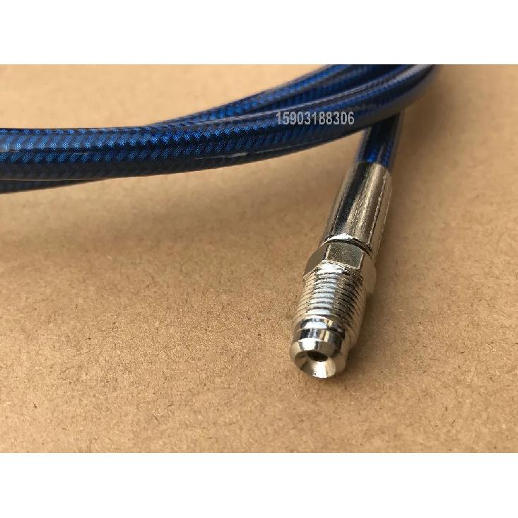 AN3 Univerzální brzdová olejová hadice pro motocykl Nerezová opletená PTFE trubice S vnějšími fitinkami M10X1