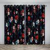 Girls Like The Flower Pattern Sunshade Curtains Living Room Bedroom Home Decoration Thin Curtains 2 Panels