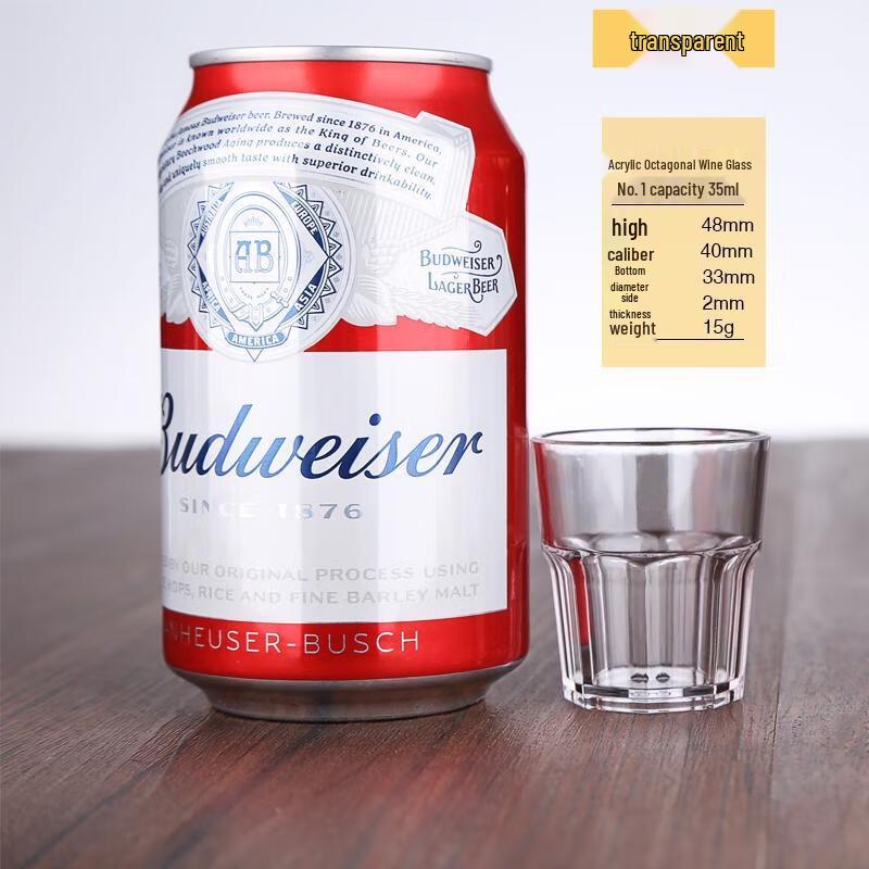 HANDUNYOU Shatter-Resistant Acrylic Octagonal Drinking Glasses