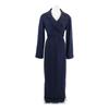 CHANEL [Domestically Authorized] 98A P11948V06806 CC Logos Wool Bolero Docking Long dress 40 blueUsed