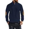 Men's Solid Color Corduroy Zipper Jacket Men's Sports Large Size Casual Jacket