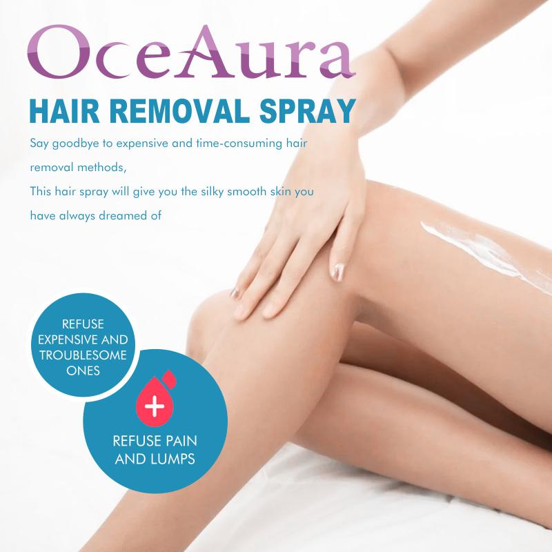 Hair Removal Spray for Body OceAura Non Irritating Gentle Formula for Underarm Leg Arm Fast Painless At Home Use