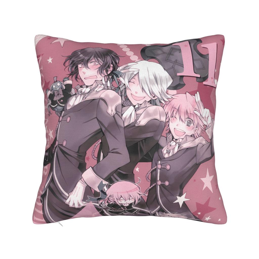 Ozz Manga Pandora Hearts Pillow Cover Novelty Pillow Case For Sofa Home Decoration Comfy Pillowcases Gift
