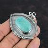 Amazonite Gemstone Pendant Elegant Jewelry 925 Sterling Silver Pendant Handmade Pendant Amazonite Jewelry Ethnic Style Pendant Gifts For Her