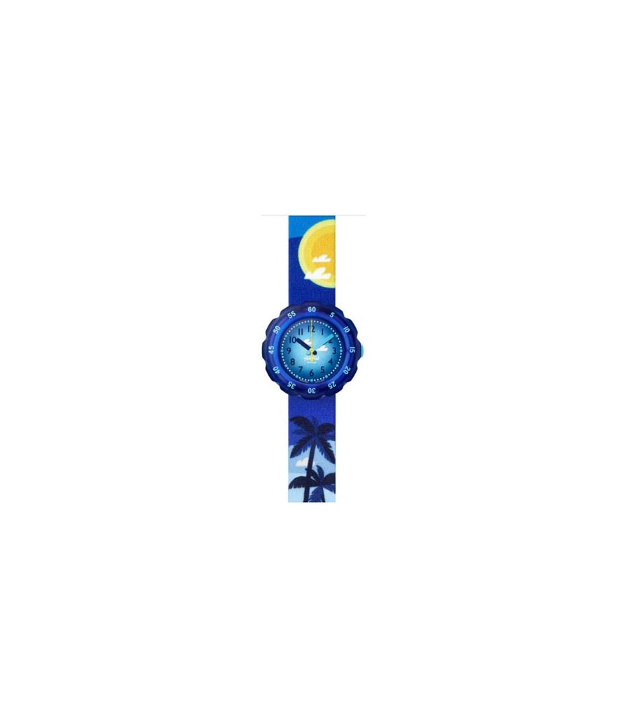 Swatch FLIK FLAK POOL IN MIAMI FPSP043 Watch, Blue,